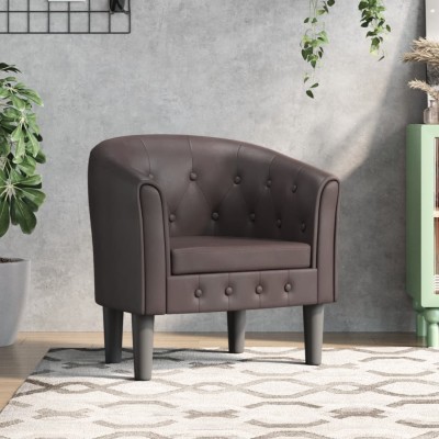 Armchair, brown color,...