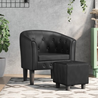 Armchair with footrest,...
