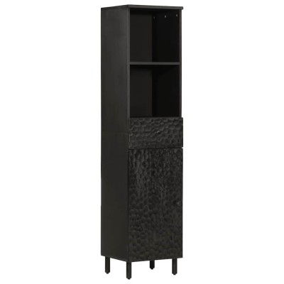 Bathroom cabinet, black,...