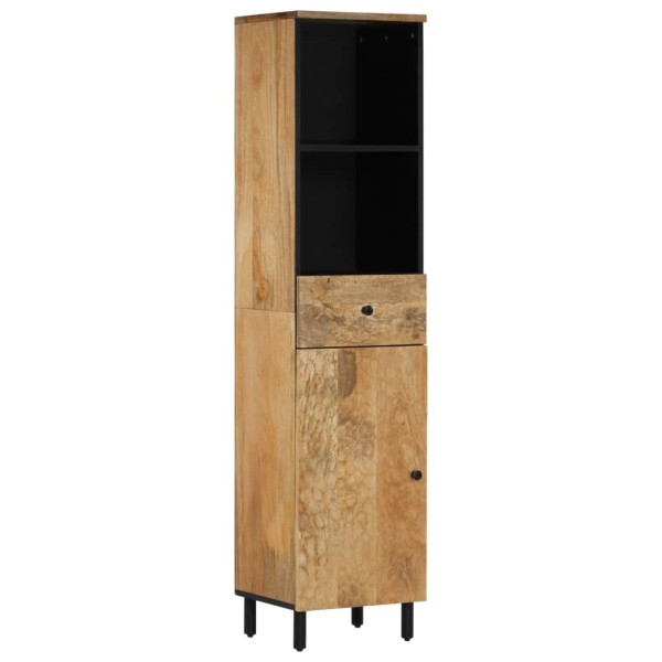 Bathroom cabinet, 38x33x160cm, solid mango wood