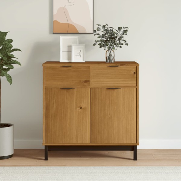 Side cabinet FLAM, 80x40x80cm, solid pine wood
