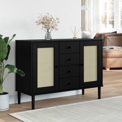 Side cabinet SENJA, black,...