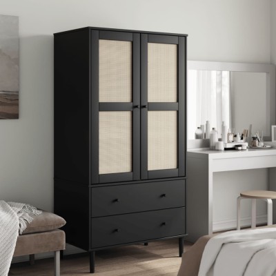 Wardrobe SENJA, black,...