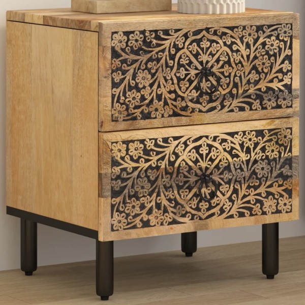 Bedside cabinet, 40x33x46cm, solid mango wood