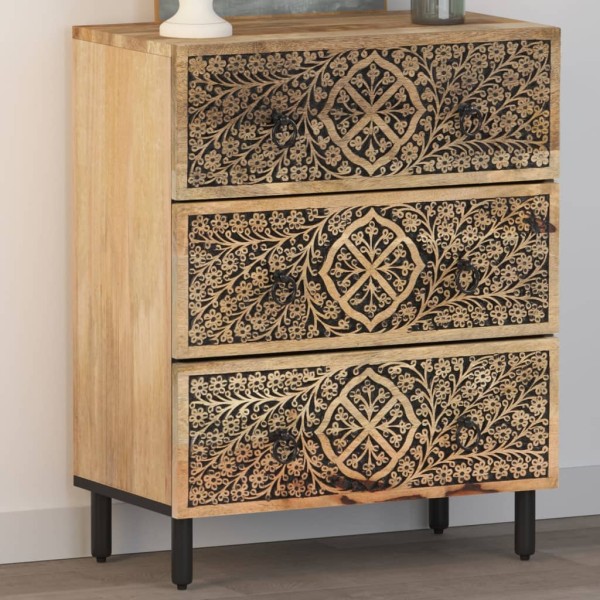 Side cabinet, 60x33x75cm, solid mango wood