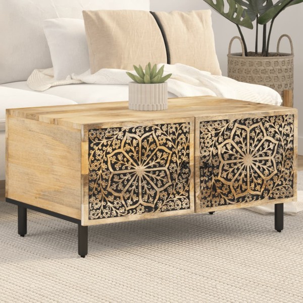 Coffee table, 80x50x40cm, solid mango wood