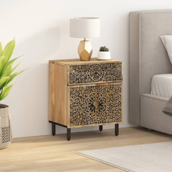 Bedside cabinet, 50x33x60cm, solid mango wood