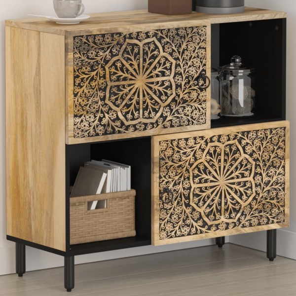 Side cabinet, 80x33x75cm, solid mango wood