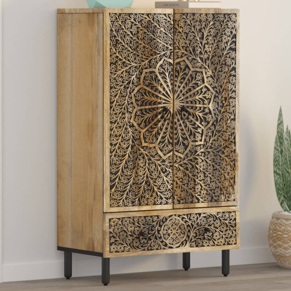 Chest of drawers, 60x33x100cm, solid mango wood