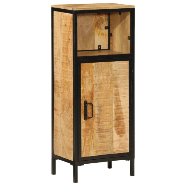 Bathroom cabinet, 40x27x90cm, solid mango wood and iron