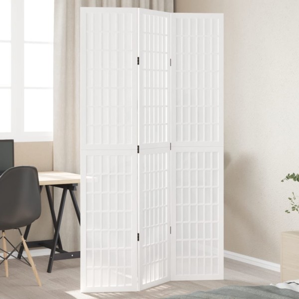 Room partition, 3 segments, white, paulownia massif