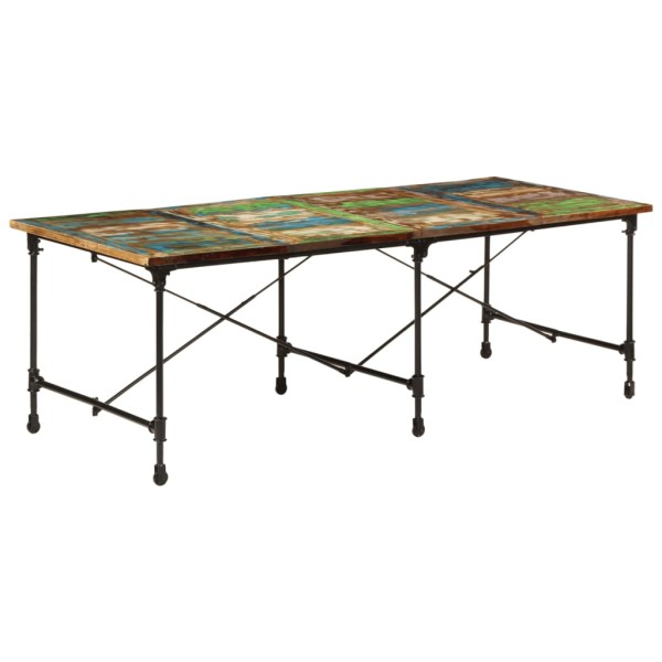 Dining table, 220x90x77cm, massif of recycled wood