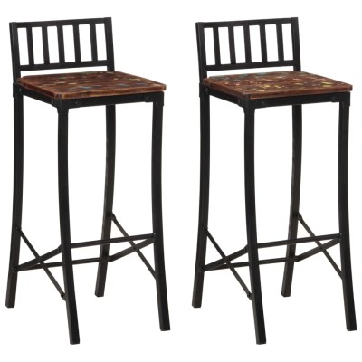 Bar stools, 2 pcs., massif...