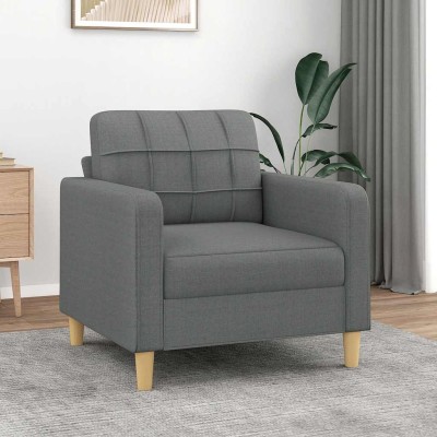 Chair, dark gray, 60cm, fabric