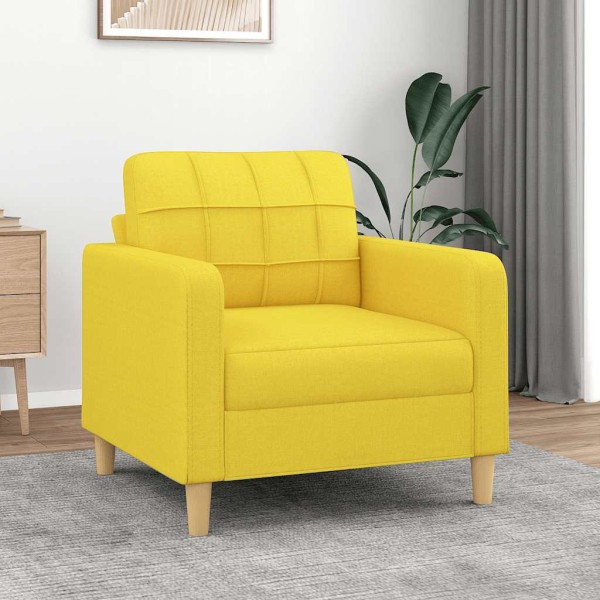 Armchair, light yellow, 60cm, fabric