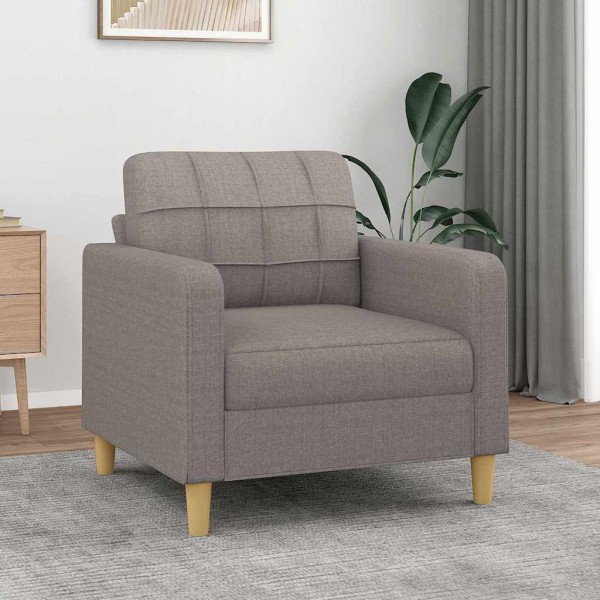 Armchair, taupe color, 60cm, fabric