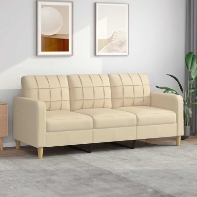 Trivietė sofa, kreminės...