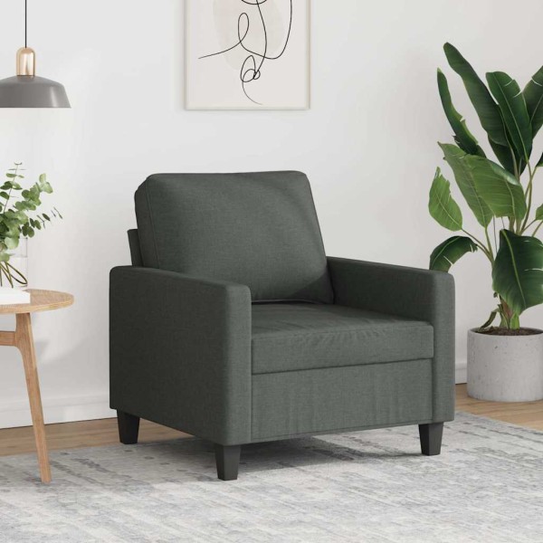 Chair, dark gray, 60cm, fabric