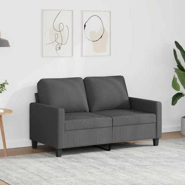 Double sofa, dark gray, 120cm, fabric