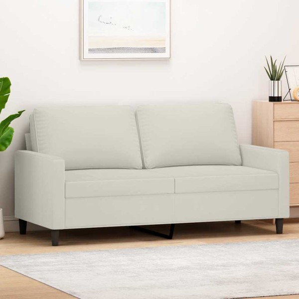 Double sofa, cream color, 140cm, velvet