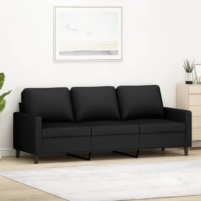 Trivietė sofa, juodos...