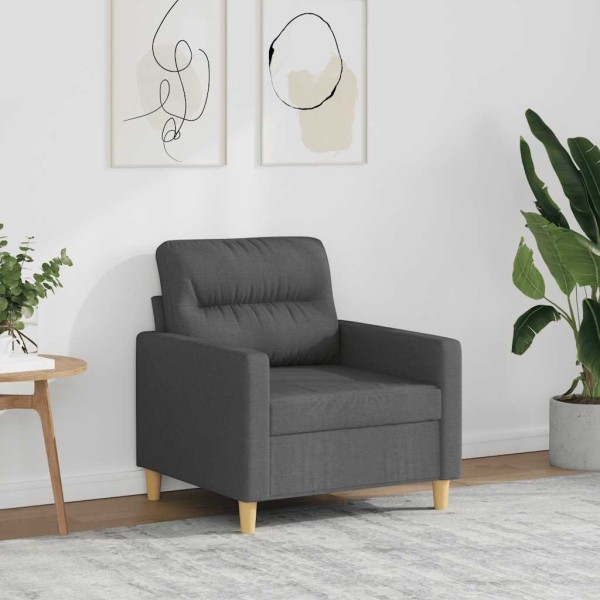 Chair, dark gray, 60cm, fabric