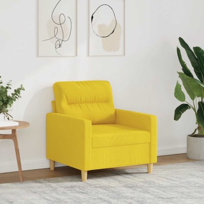 Armchair, light yellow,...