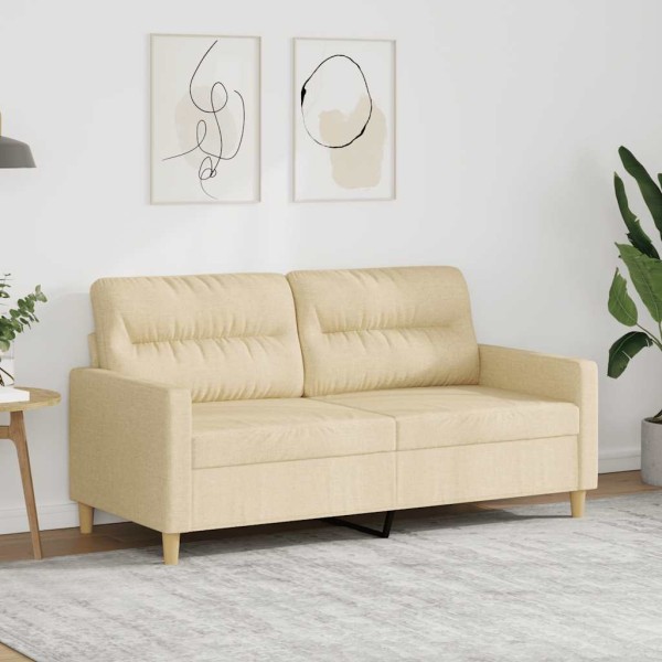 Dvivietė sofa, kreminės spalvos, 140cm, audinys