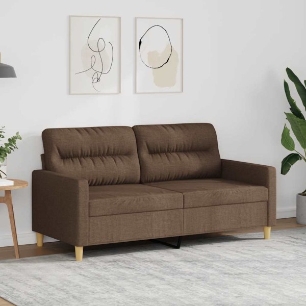 Dvivietė sofa, rudos spalvos, 140cm, audinys