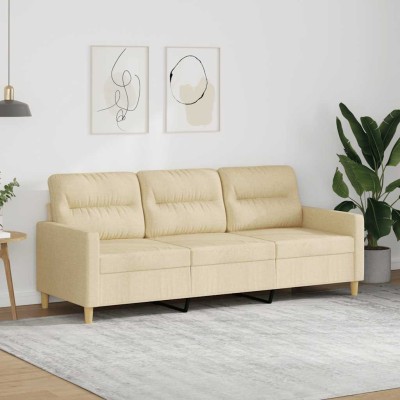 Three-seater sofa, cream...