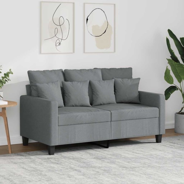 Double sofa, light gray, 120cm, fabric