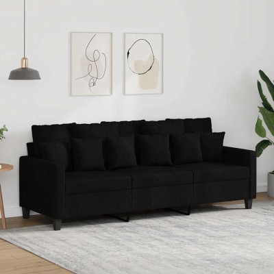 Trivietė sofa, juodos...