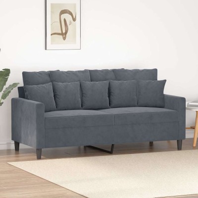 Dvivietė sofa, tamsiai...