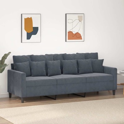 Three-seater sofa, dark...