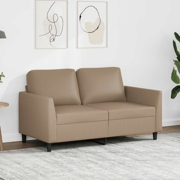 Double sofa, cappuccino color, 120cm, artificial leather