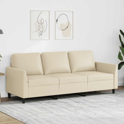 Three-seater sofa, cream...