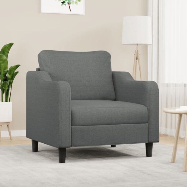 Chair, dark gray, 60cm, fabric