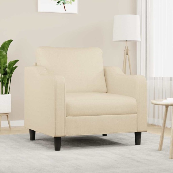 Armchair, cream color, 60cm, fabric