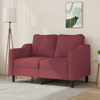Double sofa, red wine...