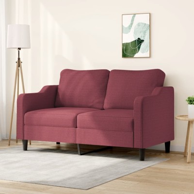 Double sofa, red wine...