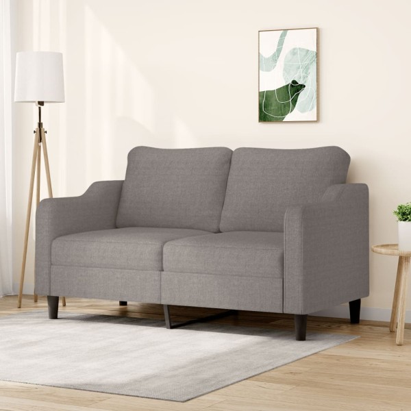 Double sofa, taupe color, 140 cm, fabric