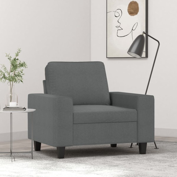 Chair, dark gray, 60cm, fabric