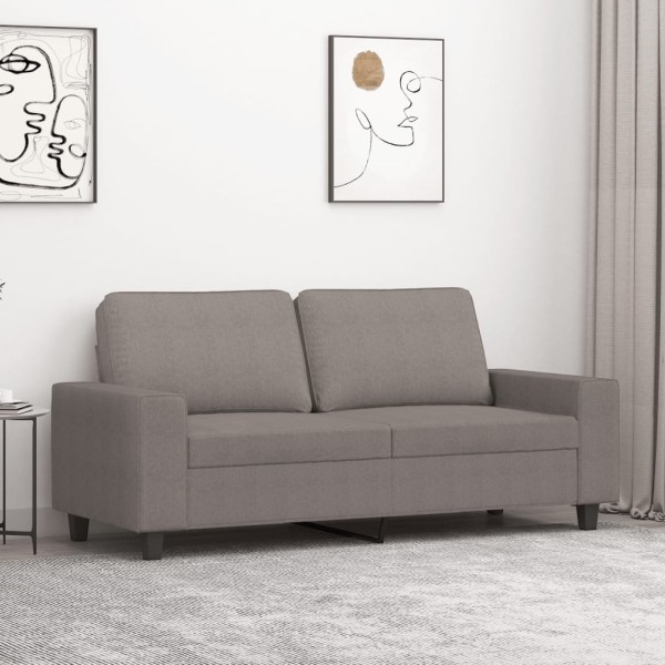Double sofa, taupe color, 140 cm, fabric