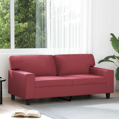 Dvivietė sofa, raudonojo...