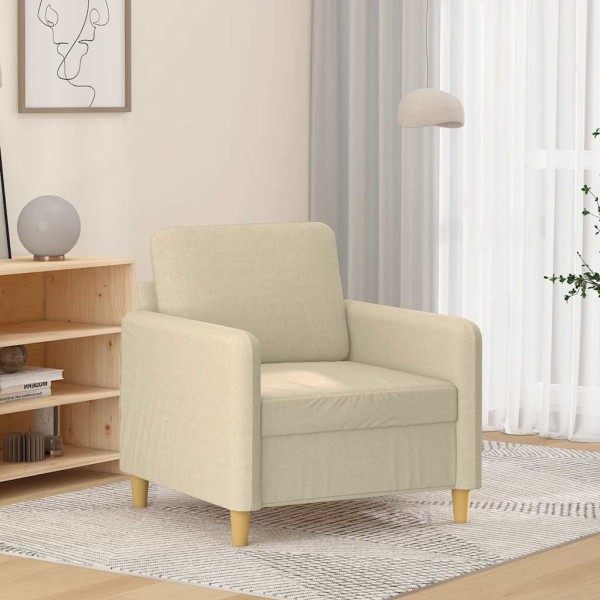 Armchair, cream color, 60cm, fabric