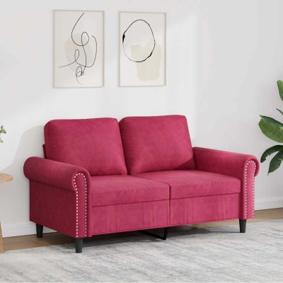 Dvivietė sofa, raudonojo...