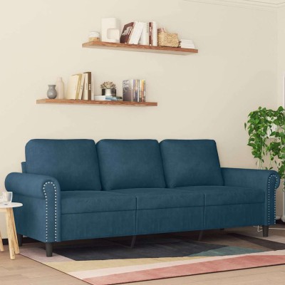 Three-seater sofa, blue,...
