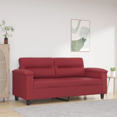 Dvivietė sofa, raudonojo...