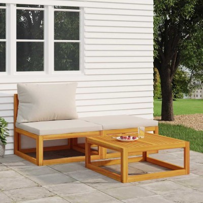 Garden set with cushions, 3...