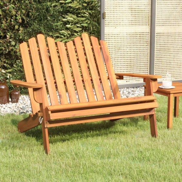 Garden adirondack bench, 126cm, solid acacia wood